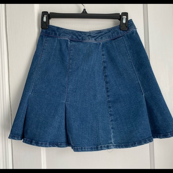 NWT-SO Denim Junior High Rise Tennis Skirt, Size: 5/ 27 W - Picture 1 of 5